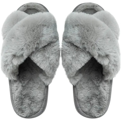 Winter Luxury Fur Slippers